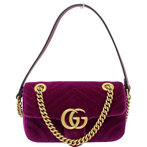 gucci marmont mini velvet purple|gucci marmont suede bag.